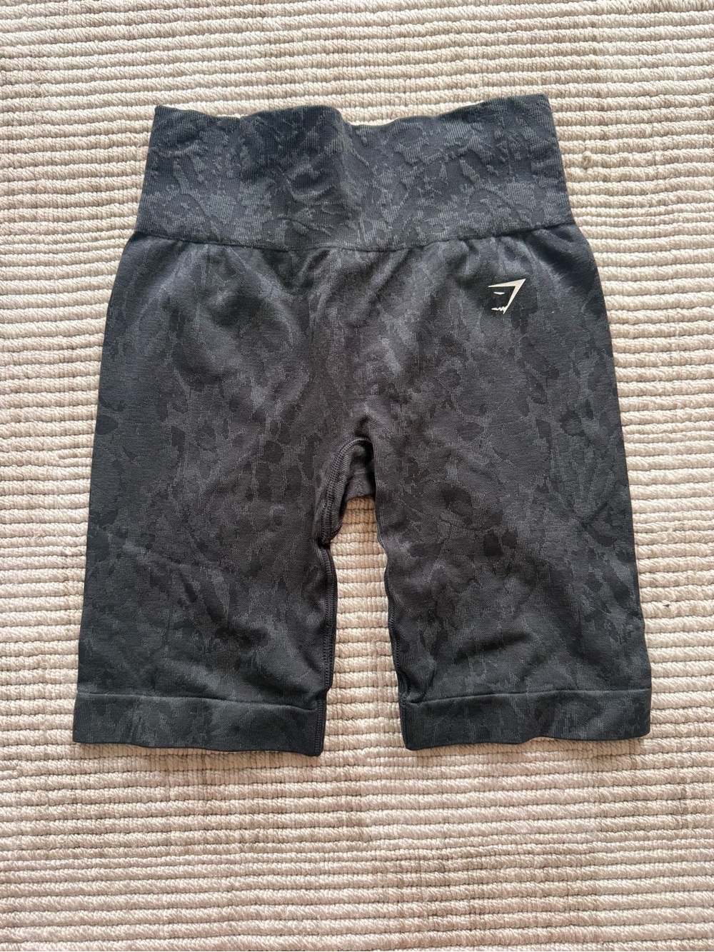 Gymshark Black High-Waist Athletic Biker Shorts